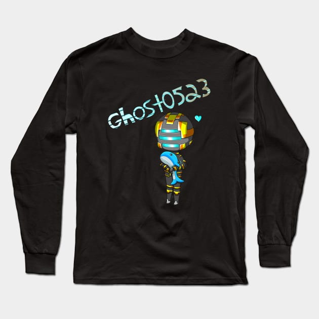 Ghost0523 Whale Shirt Long Sleeve T-Shirt by GhostGamingYT